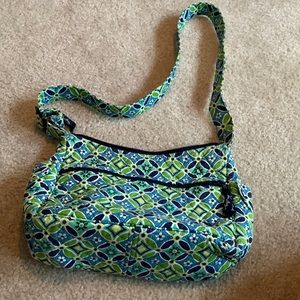 Small green Vera Bradley diaper bag with matching wallet Never used!